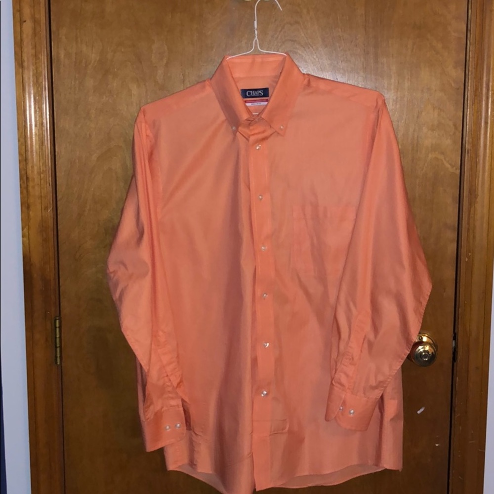 Orange button shirt